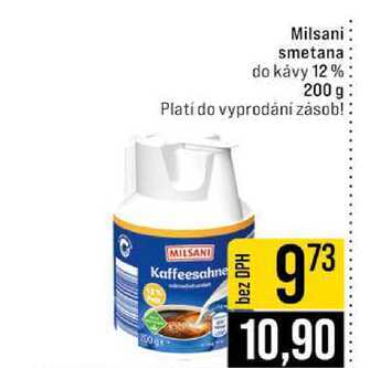 Milsani smetana do kávy 12% 200 g