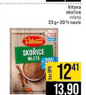 Vitana skořice mletá 23 g+20% navíc 