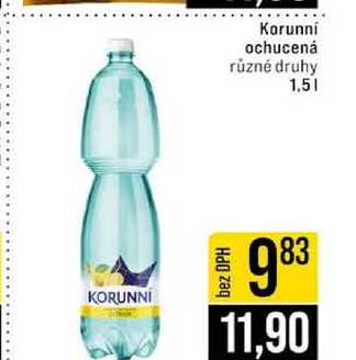 Korunní ochucená různé druhy 1,5l