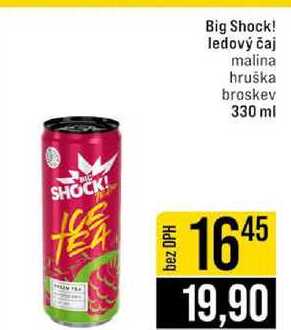 Big Shock! ledový čaj malina hruška broskev 330 ml 