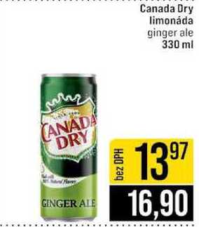 Canada Dry limonáda ginger ale 330 ml 