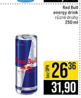Red Bull energy drink různé druhy 250 ml