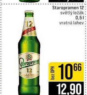 Staropramen 12 světlý ležák 0,5l