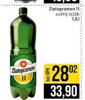Zlatopramen 11 světlý ležák 1,5l
