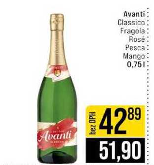 Avanti Classico Fragola Rosé Pesca Mango 0,75l