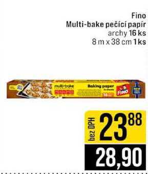 Fino Multi-bake pečici papír archy 16 ks 8m x 38 cm 1ks 