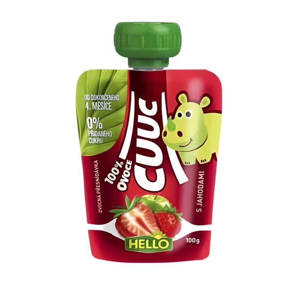 Hello Cuuc 100% ovocná kapsička s jahodami