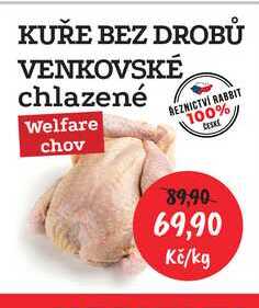 KUŘE BEZ DROBŮ VENKOVSKÉ chlazené 1kg 