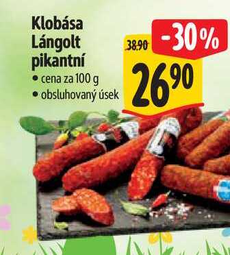 Klobása Lángolt pikantní  100 g