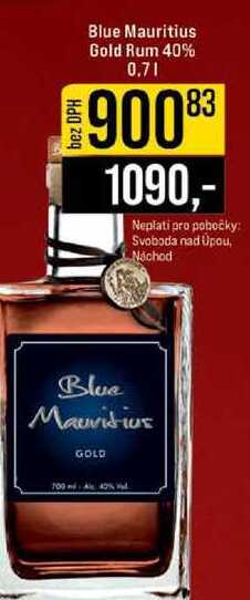 Blue Mauritius Gold Rum 40% 0.7l