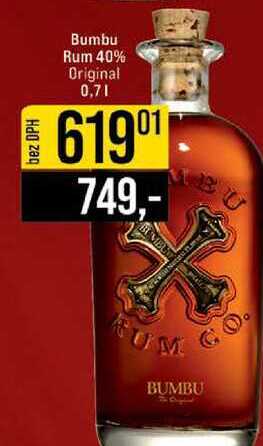 Bumbu Rum 40% Original 0,7l
