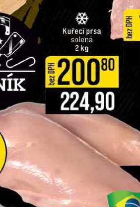 Kuřecí prsa solená 2 kg