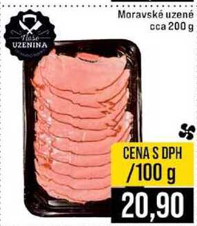 Moravské uzené cca 200 g 100g