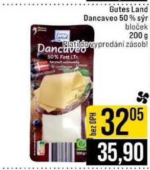 Gutes Land Dancaveo 50% sýr bloček 200 g 