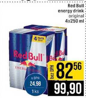 Red Bull energy drink original 4x250 ml 