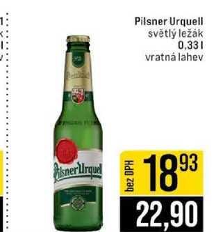Pilsner Urquell světlý ležák 0,33l