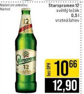 Staropramen 12 světlý ležák 0,5l
