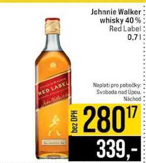 Johnnie Walker whisky 40% Red Label 0,7l