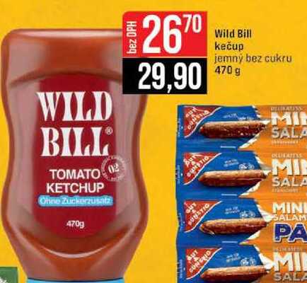 Wild Bill kečup jemný bez cukru 470 g