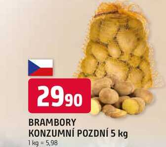 BRAMBORY KONZUMNÍ POZDNÍ 5 kg 