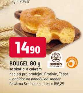 BOUGEL 80 g se skořicí a cukrem 