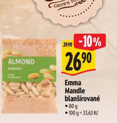   Emma Mandle blanšírované 80g 