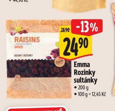  Emma Rozinky sultánky  200 g 