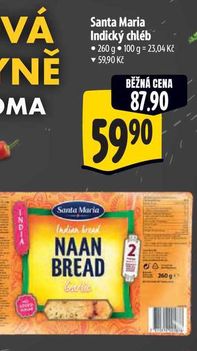   Santa Maria Indický chléb 260 g  