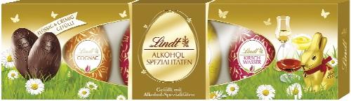 Lindt Alkoholová vajíčka, 108 g