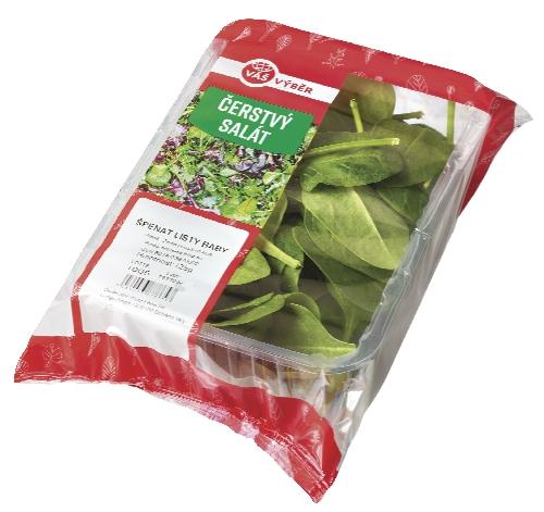 VÁŠ VÝBĚR Špenát listy Baby, 125 g