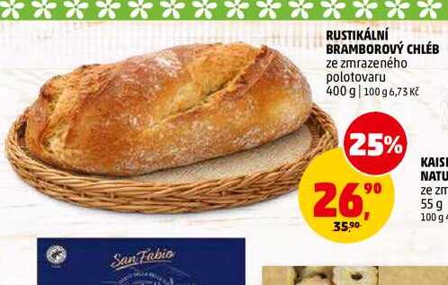 RUSTIKÁLNÍ BRAMBOROVÝ CHLÉB, 400 g