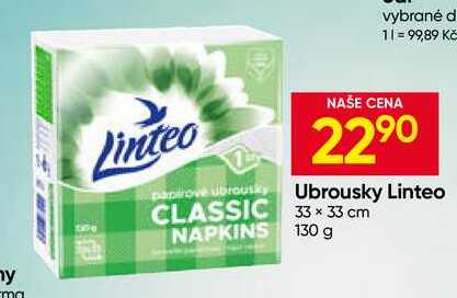 Linteo Ubrousky 33x33 cm 130 g 