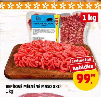 VEPŘOVÉ MĚLNĚNÉ MASO XXL, 1 kg