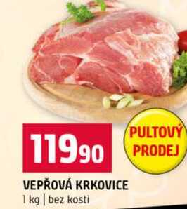 VEPŘOVÁ KRKOVICE 1 kg bez kosti 