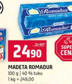 MADETA ROMADUR 100 g 40 % tuku