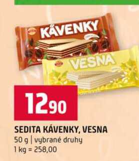 SEDITA KÁVENKY, VESNA 50 g vybrané druhy
