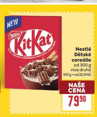Nestlé Dětské cereálie od 300 g 