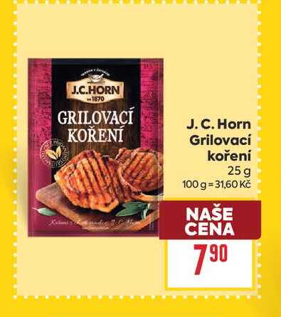 J. C. Horn Grilovací koření 25 g
