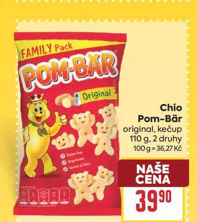 Chio Pom-Bär original, kečup 110 g