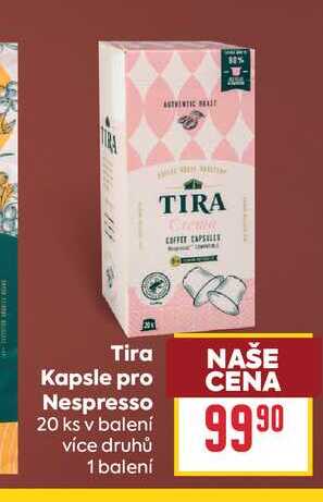 Tira Kapsle pro Nespresso 20 ks v balení 
