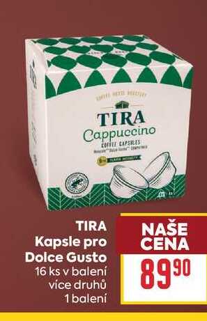 TIRA Kapsle pro Dolce Gusto 16 ks v balení