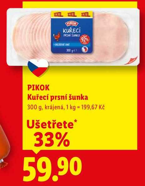 PIKOK Kuřecí prsní šunka, 300 g