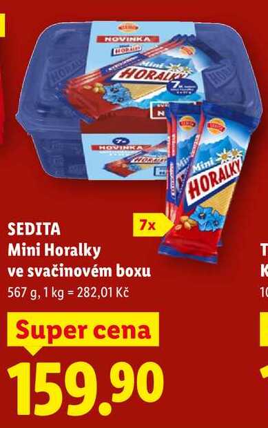 SEDITA Mini Horalky ve svačinovém boxu, 567 g