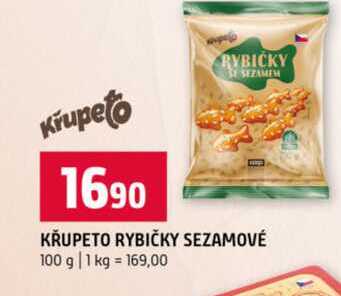 KŘUPETO RYBIČKY SEZAMOVÉ 100 g