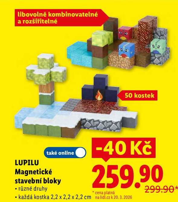 LUPILU Magnetické stavební bloky