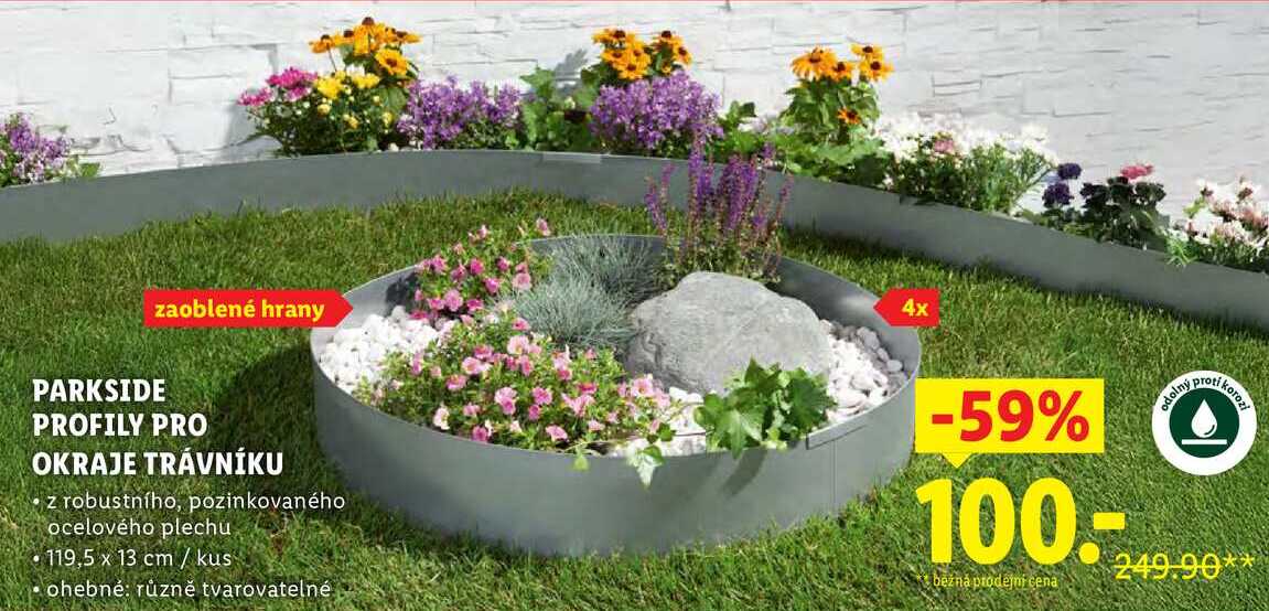 PARKSIDE PROFILY PRO OKRAJE TRÁVNÍKU