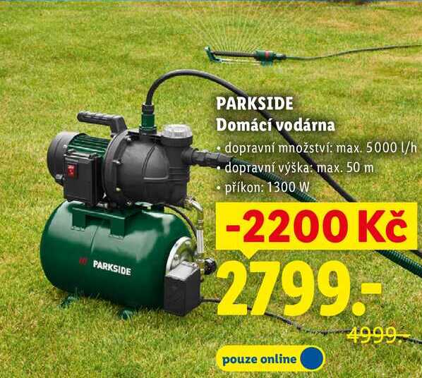 PARKSIDE Domácí vodárna