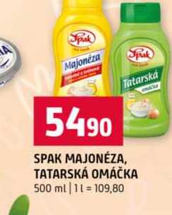 SPAK MAJONÉZA, TATARSKÁ OMÁČKA 500 ml