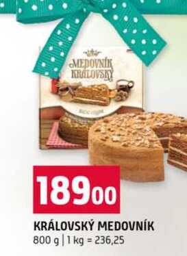 KRÁLOVSKÝ MEDOVNÍK 800 g