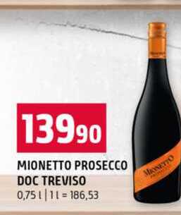 MIONETTO PROSECCO DOC TREVISO 0,75l
